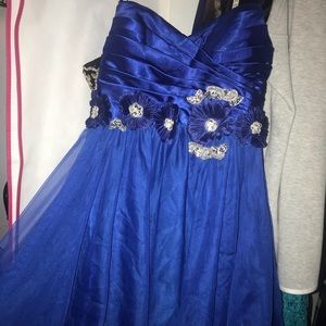 blue homecoming dress
